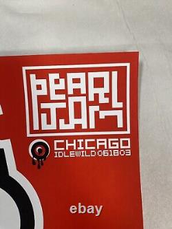 Pearl Jam 2003 Print United Center Chicago Poster By The Ames Bros Rare