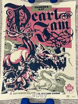 Pearl Jam 2005 Thunder Bay, Ontario Canada Poster by Ames. Has been in a tube