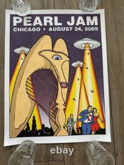 Pearl Jam 2009 Chicago Authentic Poster 24x18