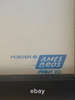 Pearl Jam 2010 MSG Feral Kong Ames Bros Poster FRAMED Double Stamp Misprint
