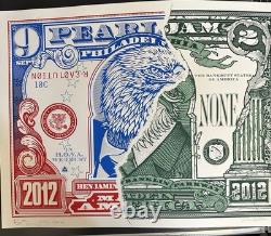 Pearl Jam 2012 Philadelphia Poster AP Ames Klausen Signed/#'d /115 Rare