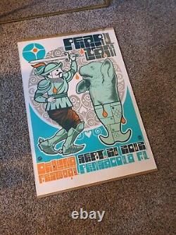 Pearl Jam 2012 Poster Pensacola FL 9-21-12 Deluna Festival