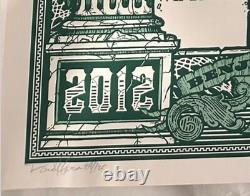 Pearl Jam 2012 Tour Philadelphia, Pa Concert Poster S/n Artist Signed! Bk