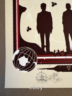 Pearl Jam 2013 10c Munk One Signed Doodled Silkscreen Poster