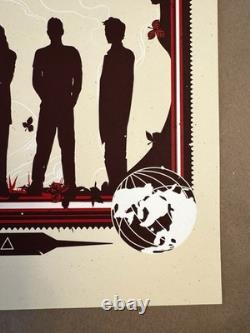 Pearl Jam 2013 10c Munk One Signed Doodled Silkscreen Poster