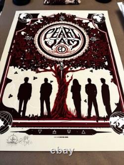 Pearl Jam 2013 10c Munk One Signed Doodled Silkscreen Poster