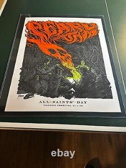 Pearl Jam 2013 Ames Design Poster VOODOO FESTIVAL - FREE SHIPPING