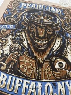 Pearl Jam 2013 Buffalo Authentic Poster 24x18