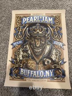 Pearl Jam 2013 Buffalo NY Tour Poster 10/12/13 Mark 5