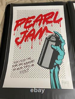 Pearl Jam 2013 DFace Dface Concert Poster Print Seattle, WA Key Arena 2/6/13