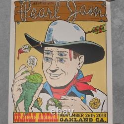 Pearl Jam 2013 Frank Kozik poster print Oakland Oracle Arena 11/26/2013 18x24