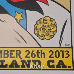 Pearl Jam 2013 Frank Kozik poster print Oakland Oracle Arena 11/26/2013 18x24