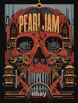 Pearl Jam 2013 Lightning Bolt Tour Vancouver, BC 12/04/13 Concert Poster