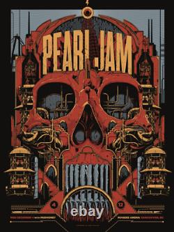 Pearl Jam 2013 Lightning Bolt Tour Vancouver, BC 12/04/13 Concert Poster