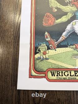 Pearl Jam 2013 Wrigley Field Chicago Concert Poster Emek Monster SHARP