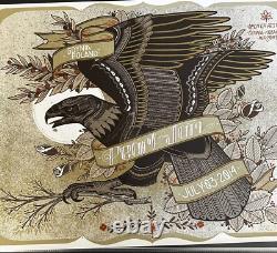 Pearl Jam 2014 Gdynia, Poland Concert Poster David Hale Vedder Rare