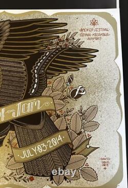 Pearl Jam 2014 Gdynia, Poland Concert Poster David Hale Vedder Rare