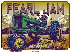 Pearl Jam 2014 Ian Williams poster Moline, IL I Wireless