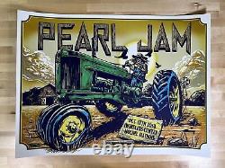 Pearl Jam 2014 Ian Williams poster Moline, IL I Wireless