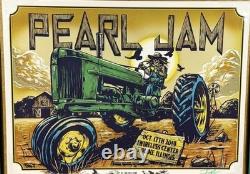 Pearl Jam 2014 ORIGINAL Moline IL Ian Williams AP Poster No Code Doodle 1/1