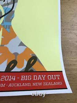 Pearl Jam 2014 Tristan Eaton poster Auckland, NZ Big Day Out