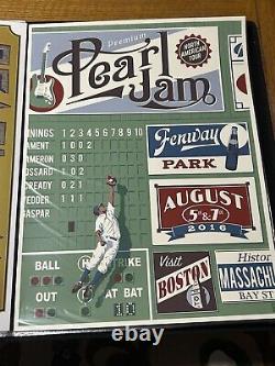 Pearl Jam 2016 Boston Fenway Park Poster Thomas