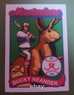 Pearl Jam 2016 Fenway Park Bucky Variant Edition Trading Card Artist Signed