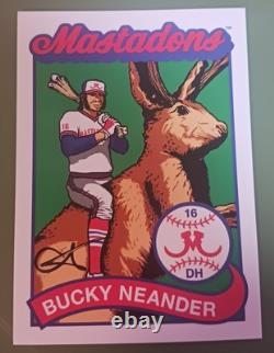 Pearl Jam 2016 Fenway Park Bucky Variant Edition Trading Card Artist Signed