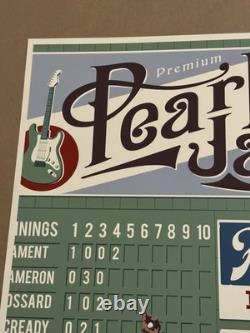 Pearl Jam 2016 Fenway Park'The Catch' Poster Thomas Artist Signed No Edition