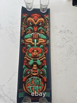 Pearl Jam 2016 Quebec Authentic Poster 12x36 Mike Fudge Hope Totem