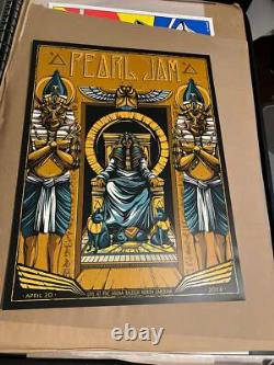 Pearl Jam 2016 Raleigh North Carolina poster by Mike Fudge