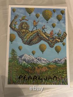 Pearl Jam 2016 Telluride, Colorado Ride Festival Poster EMEK, NM Vedder Rare