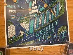 Pearl Jam 2016 Wrigley Field Chicago Poster Brad Klausen Variant