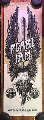 Pearl Jam 2016 Wrigley Field Chicago Poster Ken Taylor