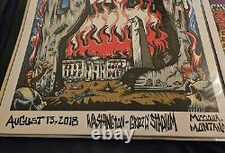 Pearl Jam 2018 Bobby Brown Draws Skullz Missoula Poster Jeff Ament Vote