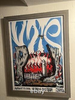 Pearl Jam 2018 Bobby Brown Draws Skullz Missoula poster Jeff Ament Vote MINT