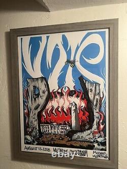 Pearl Jam 2018 Bobby Brown Draws Skullz Missoula poster Jeff Ament Vote MINT