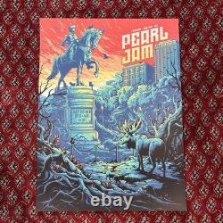 Pearl Jam 2018 Concert Poster Fenway Park Boston Mumford Eddie Vedder