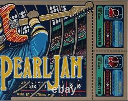 Pearl Jam 2018 Fenway Park Boston Poster by Brad Klausen Professionally Framed