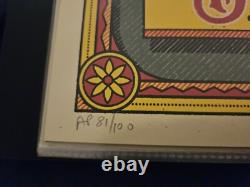 Pearl Jam 2018 Green Variant Ian Williams Fenway Boston Poster AP S/N - #/100