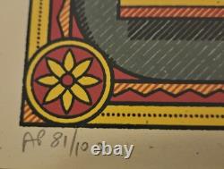 Pearl Jam 2018 Green Variant Ian Williams Fenway Boston Poster AP S/N - #/100