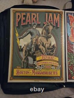 Pearl Jam 2018 Green Variant Ian Williams Fenway Boston Poster AP S/N - #/100