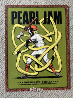 Pearl Jam 2018 Wrigley Field Chicago Poster Andrew Fairclough Show Edition