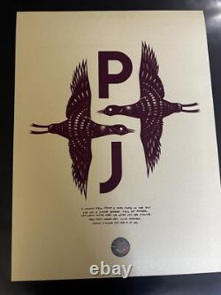 Pearl Jam 2020 Concert Poster Quebec AP Signed/#'d by artist Quiggle