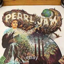 Pearl Jam 2020 Pepsi Center Denver Colorado Original AP Concert Poster Signed