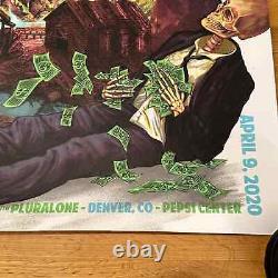 Pearl Jam 2020 Pepsi Center Denver Colorado Original AP Concert Poster Signed