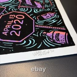 Pearl Jam 2020 San Diego Poster Screen Print Ward Sutton Ames Bros Signed #/100