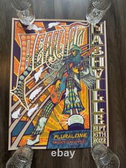 Pearl Jam 2022 Klausen A/P Nashville Signed And Numbered X/205 Poster MINT