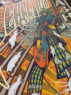Pearl Jam 2022 Klausen A/P Nashville Signed And Numbered X/205 Poster MINT
