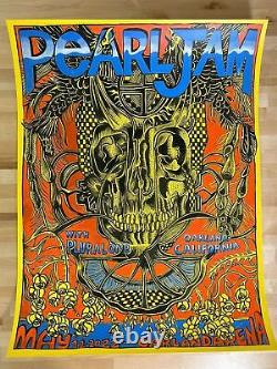 Pearl Jam 2022 Zio Ziegler poster Oakland, CA 1st